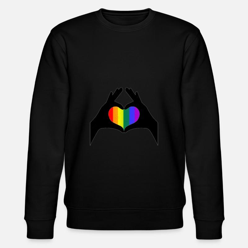 Gay Pride Geschenk - Stanley/Stella Unisex Bio-Sweatshirt CHANGER  - Schwarz