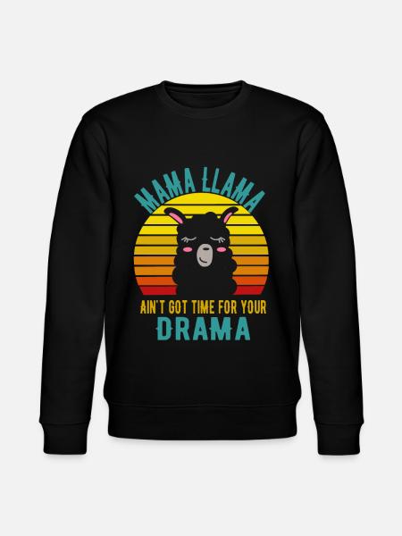 Mama Lama - Stanley/Stella Unisex Bio-Sweatshirt CHANGER - Schwarz