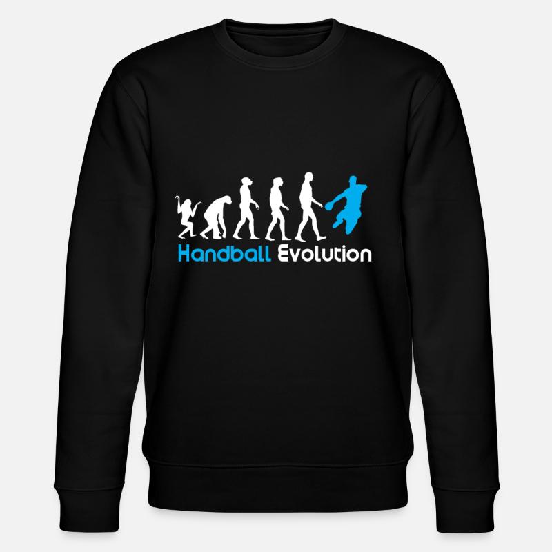 Evolution du handball - Sweat bio CHANGER Stanley/Stella Unisexe - noir
