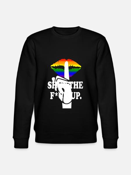 Gay Pride Gift - Stanley/Stella CHANGER Unisex Organic Sweatshirt - black