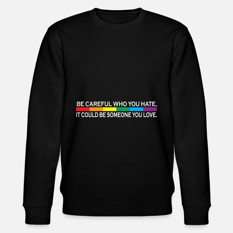 Cadeau Gay Pride - Sweat bio CHANGER Stanley/Stella Unisexe - noir
