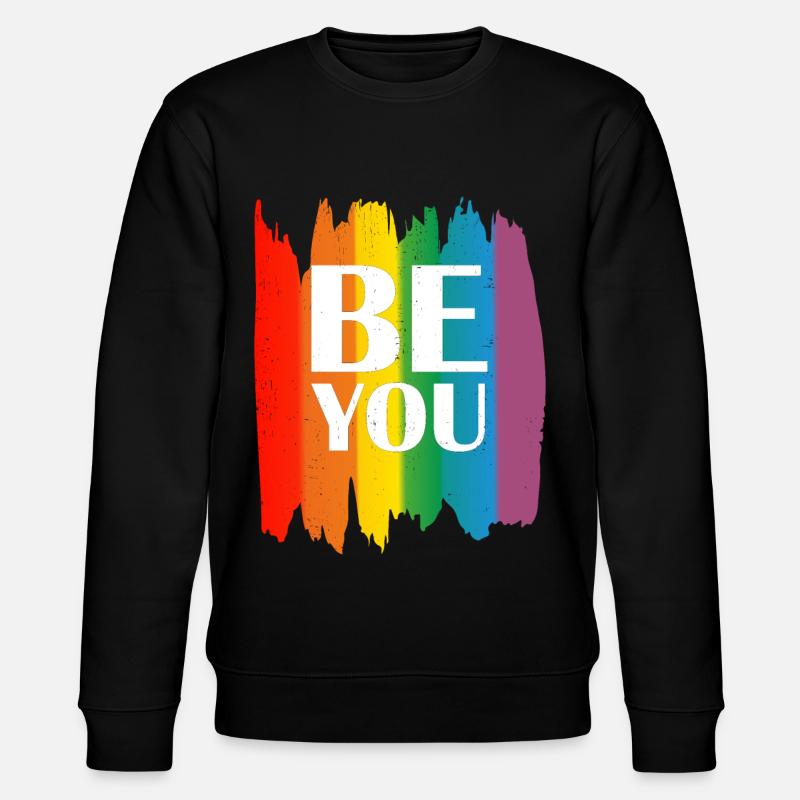 Gay Pride Geschenk - Stanley/Stella Unisex Bio-Sweatshirt CHANGER  - Schwarz