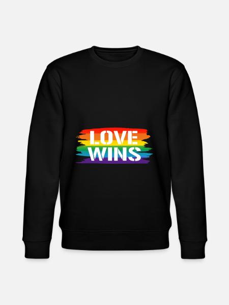 Gay Pride Gift - Stanley/Stella CHANGER Unisex Organic Sweatshirt - black