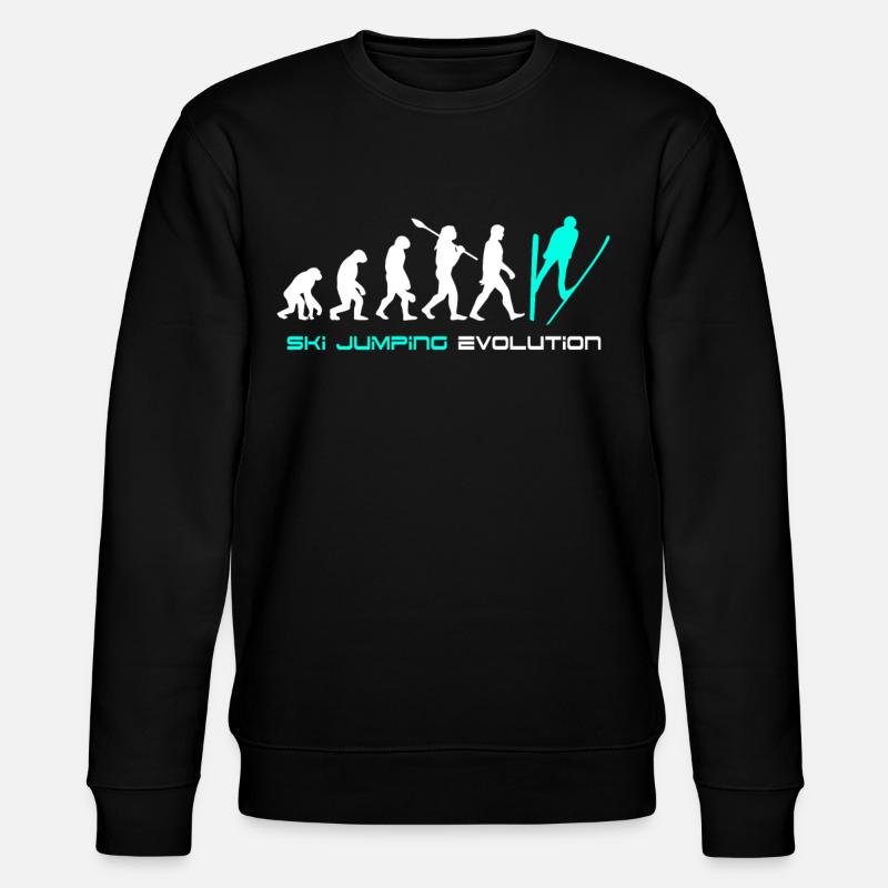 Ski Jumping Evolution - Stanley/Stella CHANGER Unisex Organic Sweatshirt - black