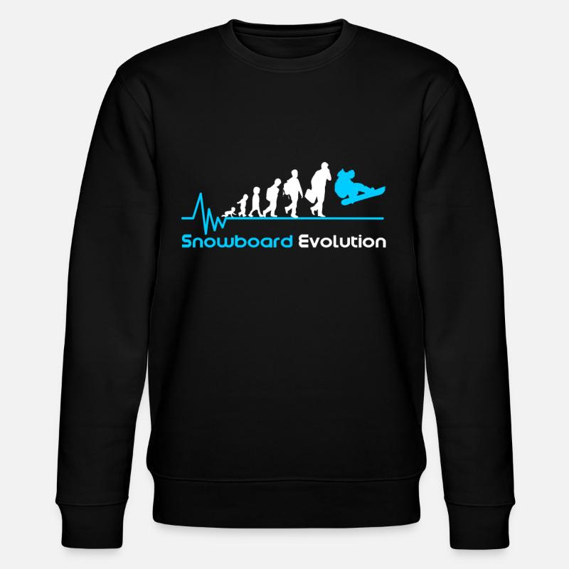 Snowboard evolution birth - Stanley/Stella CHANGER Unisex Organic Sweatshirt - black