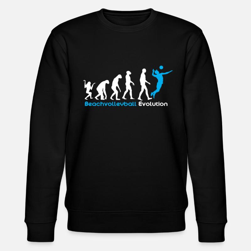 Beach volleyball evolution - Stanley/Stella CHANGER Unisex Organic Sweatshirt - black