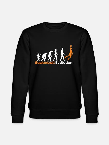 Basketball Evolution - Stanley/Stella CHANGER Unisex Organic Sweatshirt - black