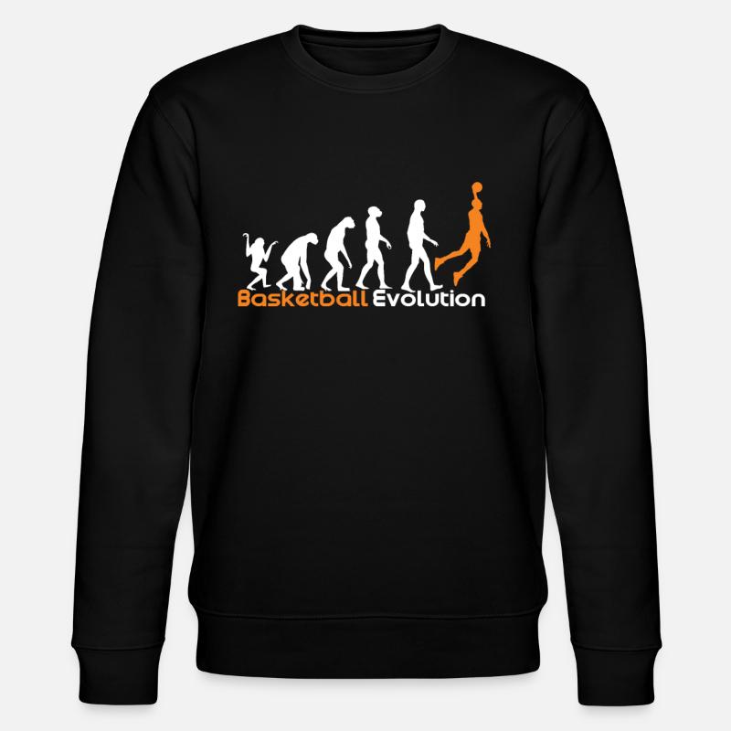 Basketball Evolution - Stanley/Stella CHANGER Unisex Organic Sweatshirt - black