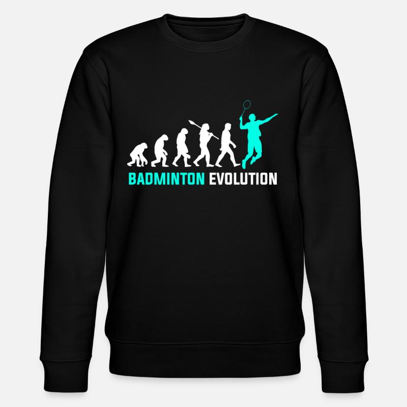 Badminton Evolution - Stanley/Stella Unisex Bio-Sweatshirt CHANGER - Schwarz