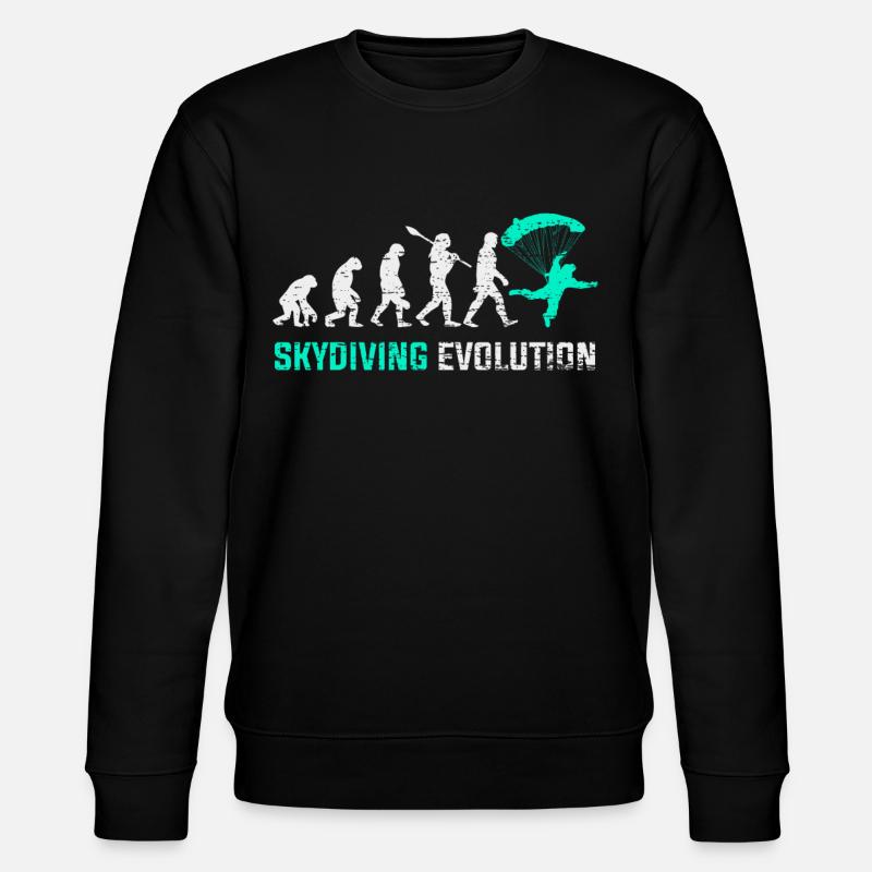 Cadeau Evolution du Parachutisme - Sweat bio CHANGER Stanley/Stella Unisexe - noir