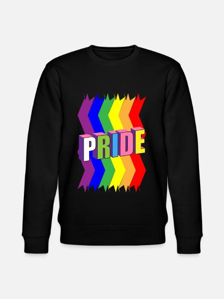 Gay Pride Gift - Stanley/Stella CHANGER Unisex Organic Sweatshirt - black