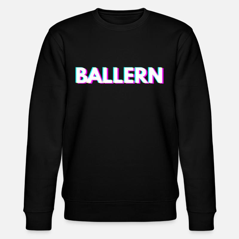 Ballern Techno Rave Raver - Stanley/Stella Unisex Bio-Sweatshirt CHANGER  - Schwarz