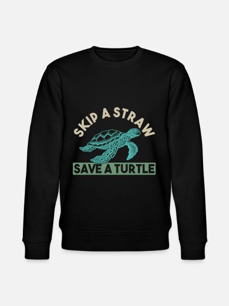 Sea plastic plastic pollution - Stanley/Stella CHANGER Unisex Organic Sweatshirt - black