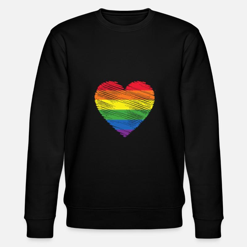 Gay Pride Geschenk - Stanley/Stella Unisex Bio-Sweatshirt CHANGER  - Schwarz