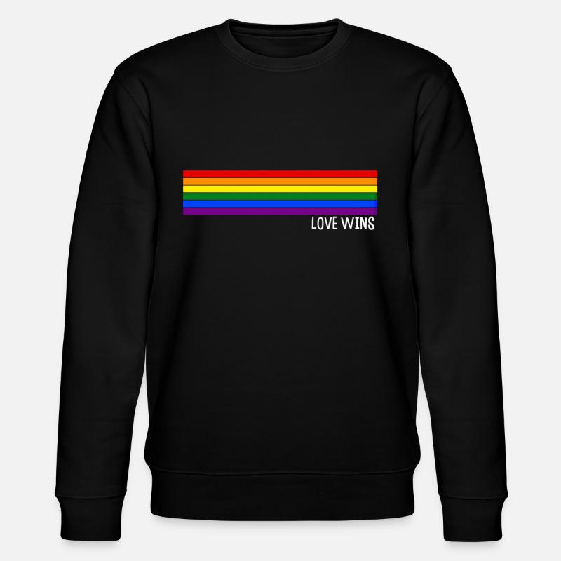 Gay Pride Gift - Stanley/Stella CHANGER Unisex Organic Sweatshirt - black