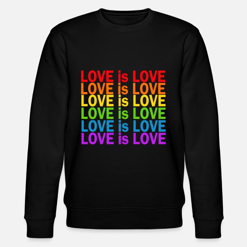Gay Pride Geschenk - Stanley/Stella Unisex Bio-Sweatshirt CHANGER  - Schwarz