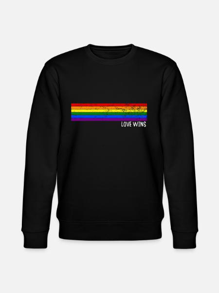 Gay Pride Gift - Stanley/Stella CHANGER Unisex Organic Sweatshirt - black