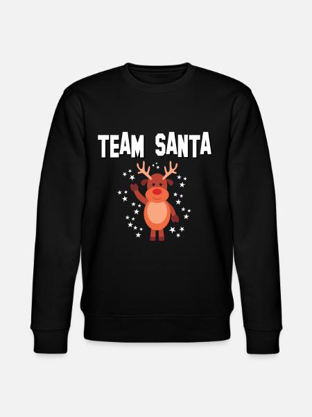 Team Santa - Stanley/Stella CHANGER Unisex Organic Sweatshirt - black
