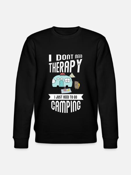 Camping, camper, campground - Stanley/Stella CHANGER Unisex Organic Sweatshirt - black