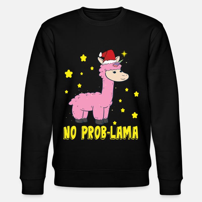 No Prob Lama - Sweat bio CHANGER Stanley/Stella Unisexe - noir