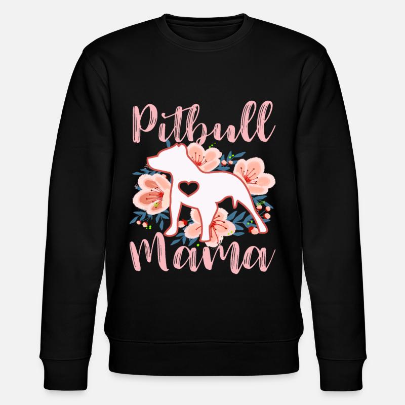 Pitbull Mama - Stanley/Stella CHANGER Unisex Organic Sweatshirt - black