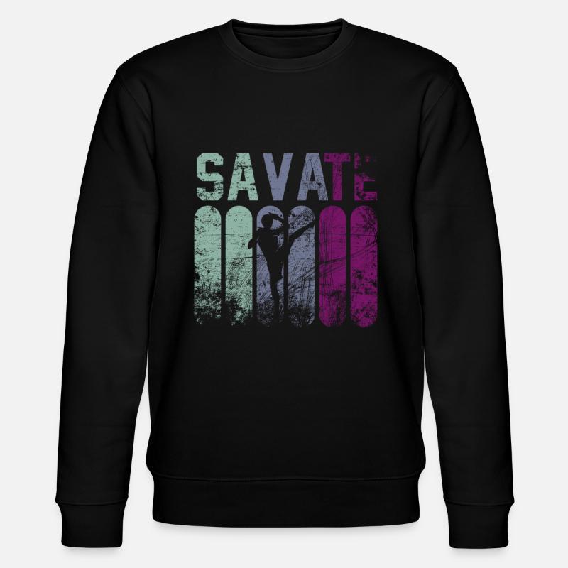 Combattant de la savate - Sweat bio CHANGER Stanley/Stella Unisexe - noir