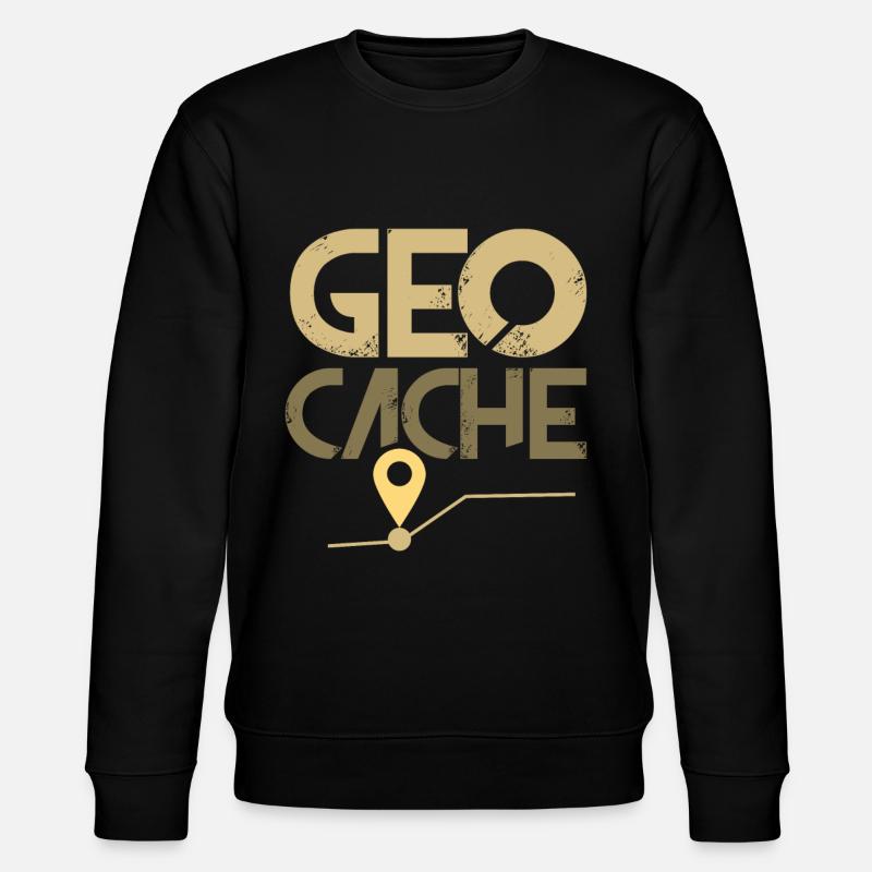 Geocache - Stanley/Stella Unisex Bio-Sweatshirt CHANGER  - Schwarz
