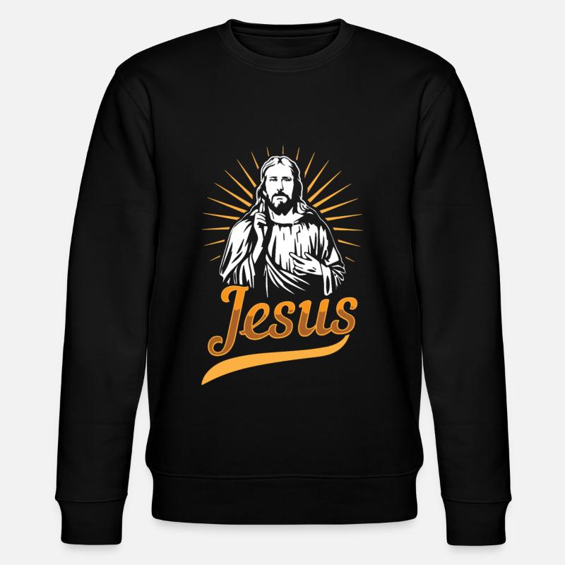 Jesus - Stanley/Stella Unisex Bio-Sweatshirt CHANGER  - Schwarz