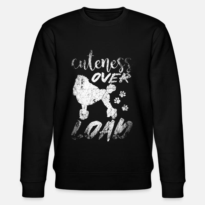 Poodle Cute - Stanley/Stella CHANGER Unisex Organic Sweatshirt - black