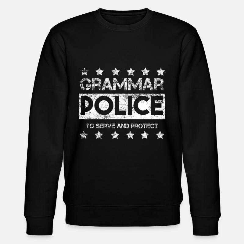 Grammar Police - Stanley/Stella Unisex Bio-Sweatshirt CHANGER - Schwarz