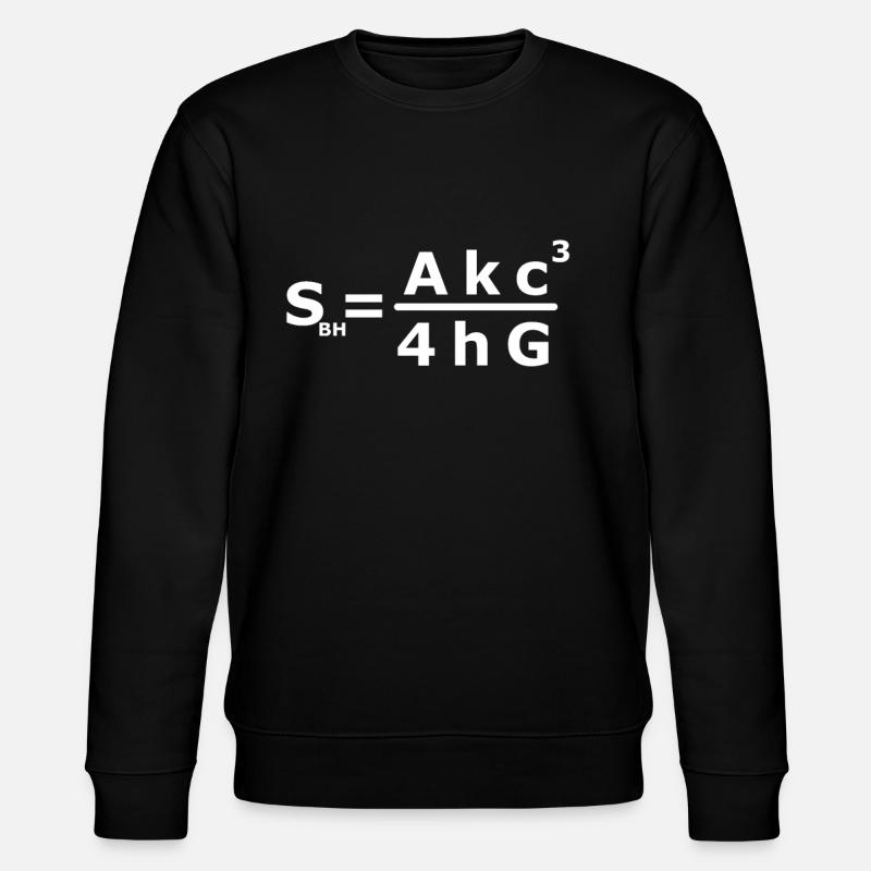 Black Hole Entropy - Physiker - Stanley/Stella Unisex Bio-Sweatshirt CHANGER  - Schwarz