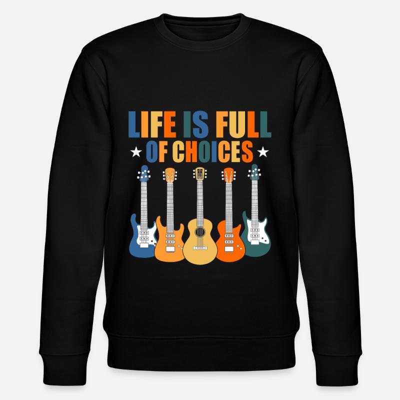 Guitariste guitariste - Sweat bio CHANGER Stanley/Stella Unisexe - noir