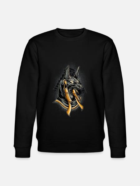 Anubis Egyptian god deity gift - Stanley/Stella CHANGER Unisex Organic Sweatshirt - black
