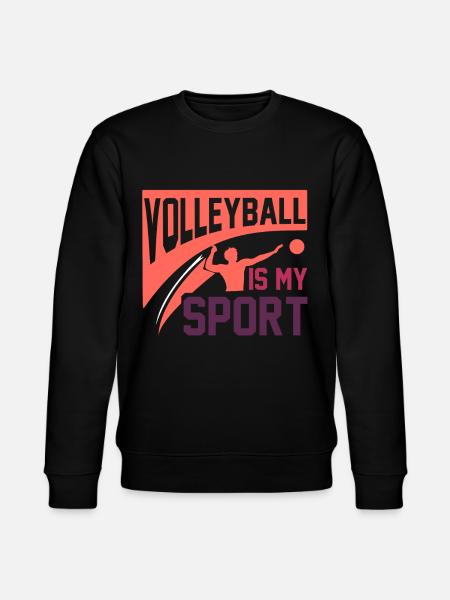 Volleyballerin Geschenk - Stanley/Stella Unisex Bio-Sweatshirt CHANGER - Schwarz