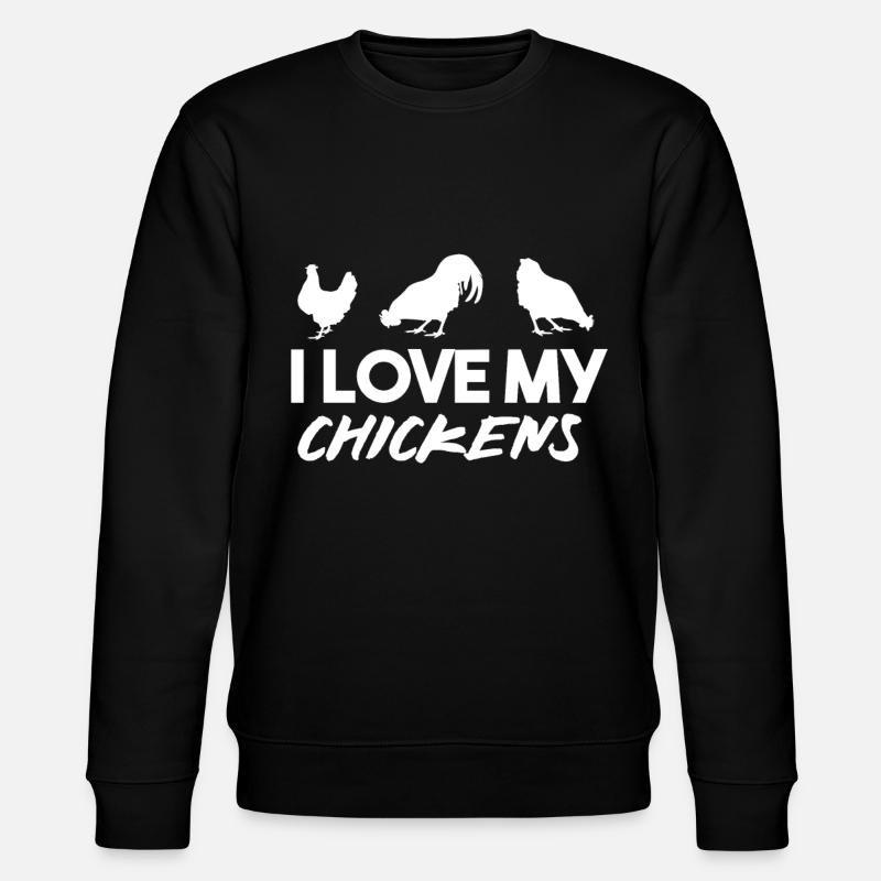 Chicken Chicken Husbandry Chicken - Stanley/Stella CHANGER Unisex Organic Sweatshirt - black