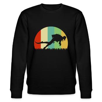 Plongée couleurs vintage - Sweat bio CHANGER Stanley/Stella Unisexe - noir - Devant - Nik (191cm) & Marisol (170cm)