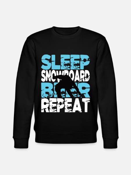Snowboard Snowboarder Wintersport Snowboard - Stanley/Stella CHANGER Unisex Organic Sweatshirt - black