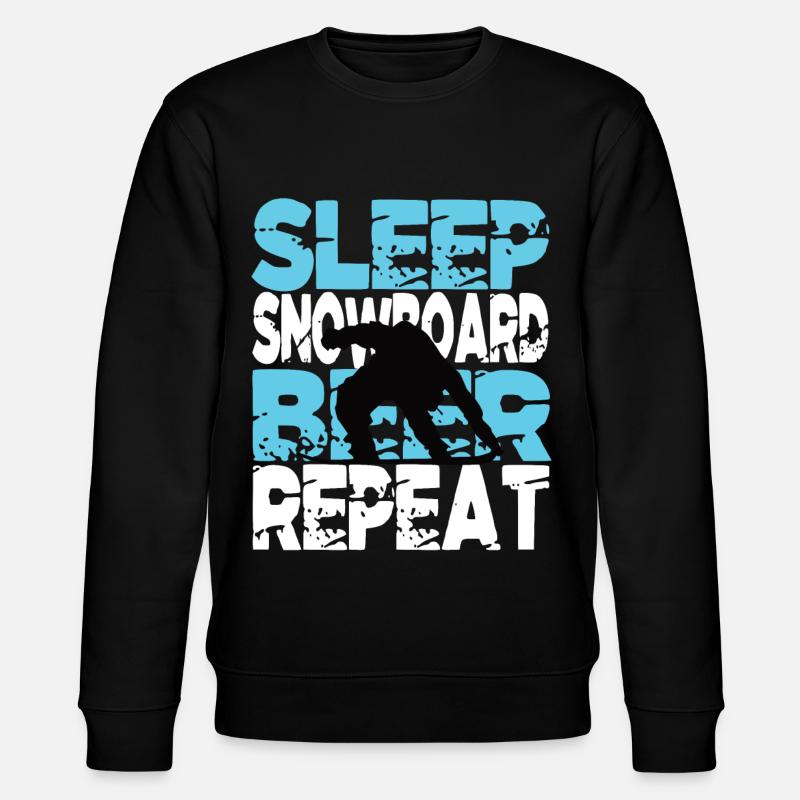 Snowboard Snowboarder Wintersport Snowboard - Sweat bio CHANGER Stanley/Stella Unisexe - noir