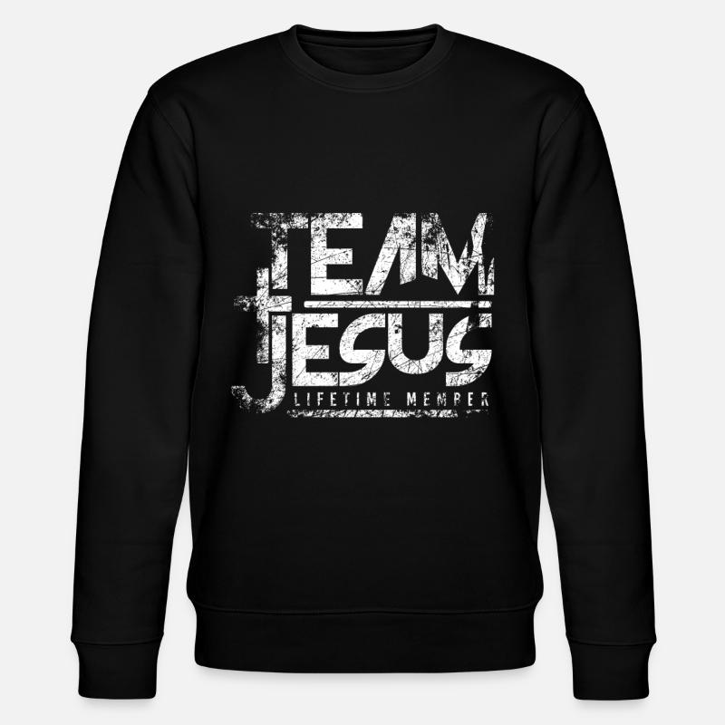 Team Jesus - Stanley/Stella CHANGER Unisex Organic Sweatshirt - black