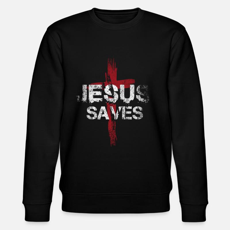 Jésus Saves - Sweat bio CHANGER Stanley/Stella Unisexe - noir