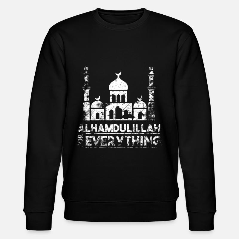 Alhamdullah mosque - Stanley/Stella CHANGER Unisex Organic Sweatshirt - black