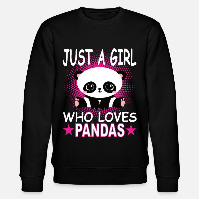 Panda - Sweat bio CHANGER Stanley/Stella Unisexe - noir