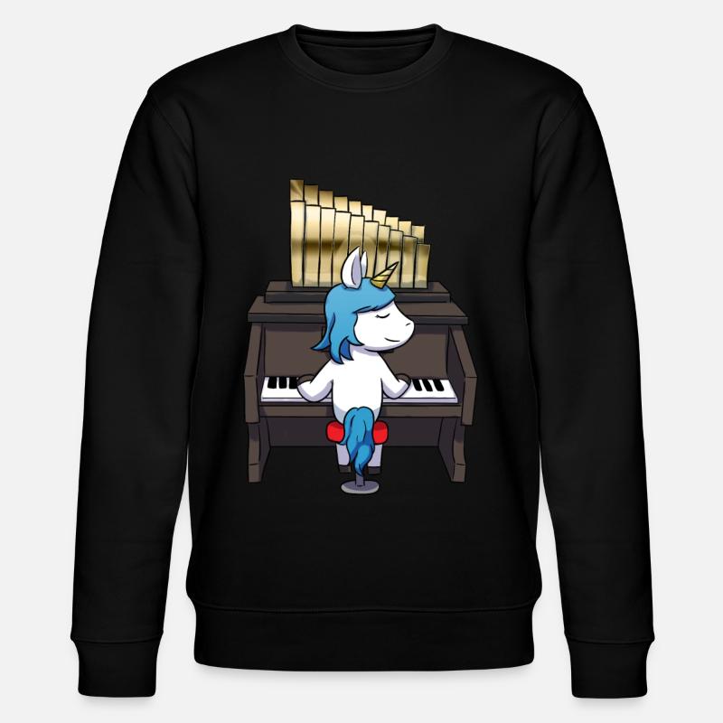 Einhorn Orgel - Stanley/Stella Unisex Bio-Sweatshirt CHANGER - Schwarz