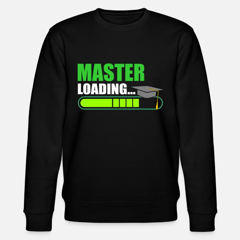 Master Loading Masterabschluss - Stanley/Stella Unisex Bio-Sweatshirt CHANGER  - Schwarz