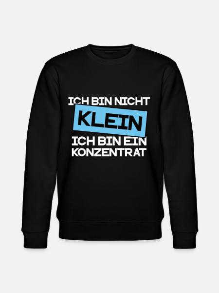 Ich bin nicht Klein - Stanley/Stella Unisex Bio-Sweatshirt CHANGER  - Schwarz