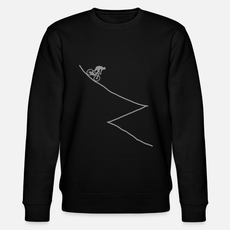Mountain bikers - Stanley/Stella CHANGER Unisex Organic Sweatshirt - black