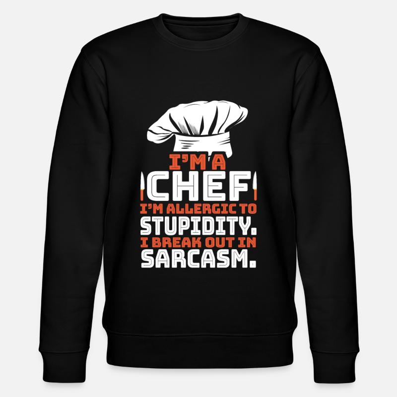 Chefkoch - Stanley/Stella Unisex Bio-Sweatshirt CHANGER  - Schwarz