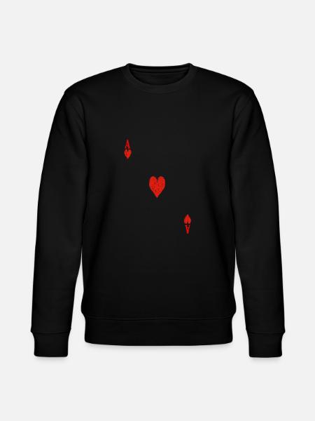 Ace of Hearts 3 - Stanley/Stella CHANGER Unisex Organic Sweatshirt - black
