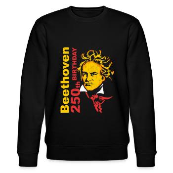 Beethoven - Stanley/Stella Unisex Bio-Sweatshirt CHANGER  - Schwarz - Vorne - Nik (191cm) & Marisol (170cm)