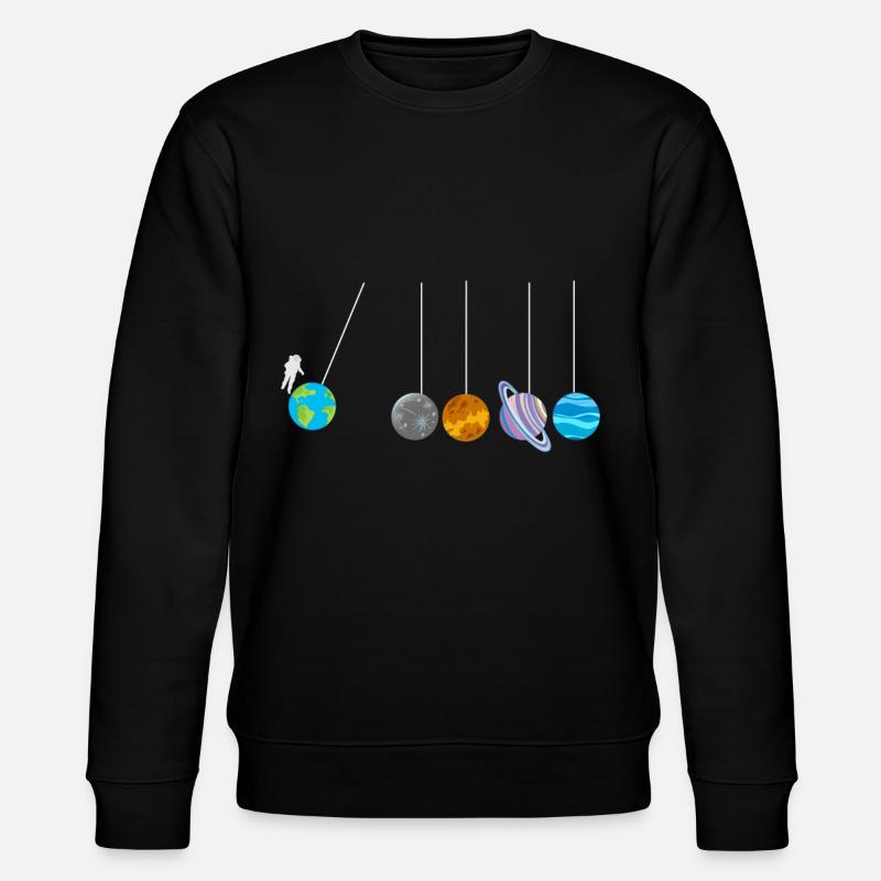 Spherical Astrophysicist Astronaut Shirt - Stanley/Stella CHANGER Unisex Organic Sweatshirt - black